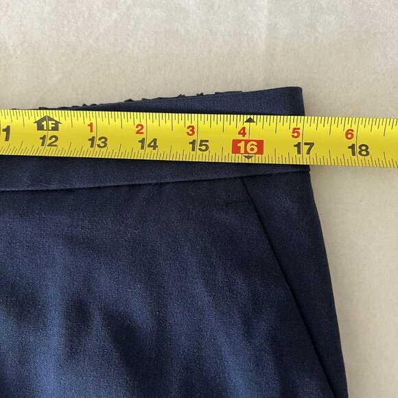 Banana Republic Women's Pull-on Tapered Stretch Blue Pants Size 12 High Rise NWT - Picture 12 of 15